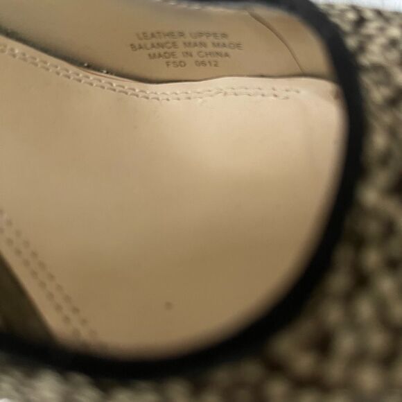 Enzo Angiolini leather calf hair beige and brown platform mauve suede heelsSZ8.5 - Picture 8 of 10